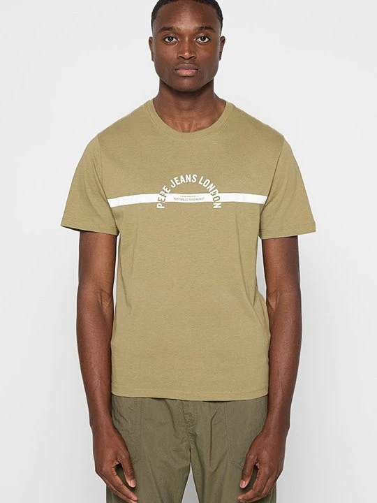 Zdjęcie produktu T-shirt z nadrukiem Pepe Jeans khaki