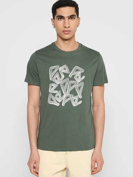 Zdjęcie produktu T-shirt z nadrukiem Pepe Jeans zielony