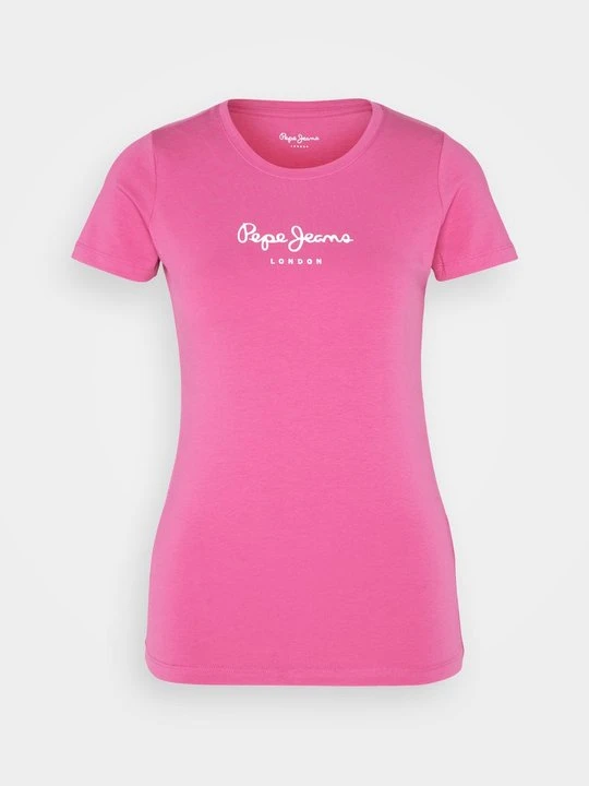 Zdjęcie produktu T-shirt z nadrukiem Pepe Jeans różowy