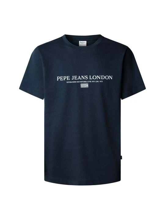 Zdjęcie produktu T-shirt z nadrukiem Pepe Jeans granatowy