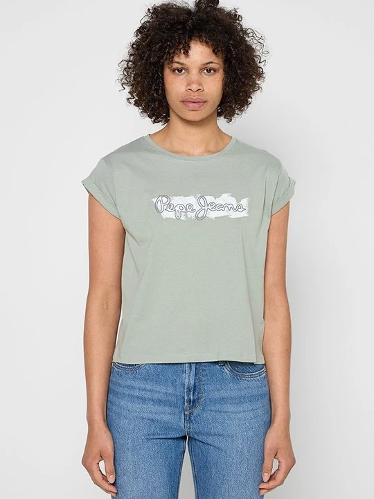 Zdjęcie produktu T-shirt z nadrukiem Pepe Jeans zielony