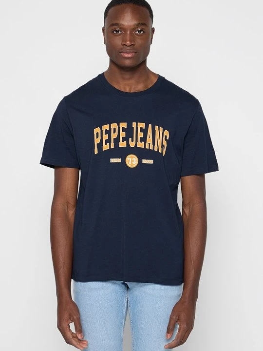 Zdjęcie produktu T-shirt z nadrukiem Pepe Jeans granatowy