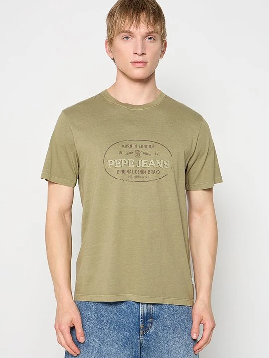Zdjęcie produktu T-shirt z nadrukiem Pepe Jeans khaki