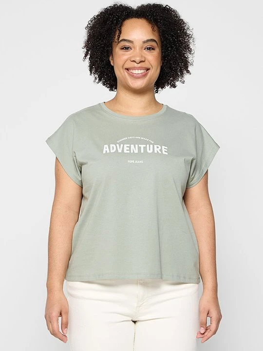 Zdjęcie produktu T-shirt z nadrukiem Pepe Jeans zielony