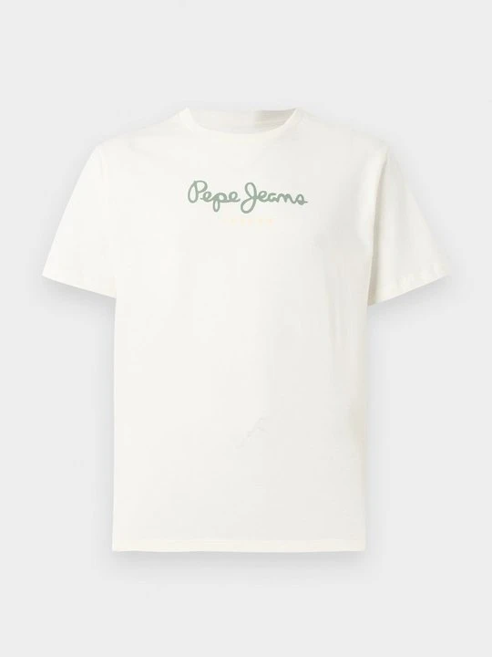 Zdjęcie produktu T-shirt z nadrukiem Pepe Jeans mleczny