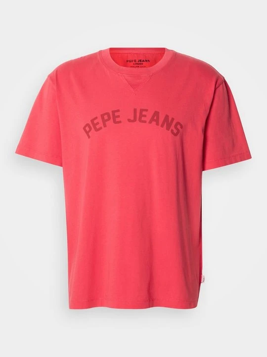 Zdjęcie produktu T-shirt z nadrukiem Pepe Jeans czerwony