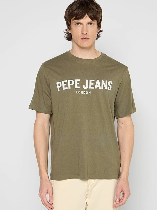 Zdjęcie produktu T-shirt z nadrukiem Pepe Jeans zielony