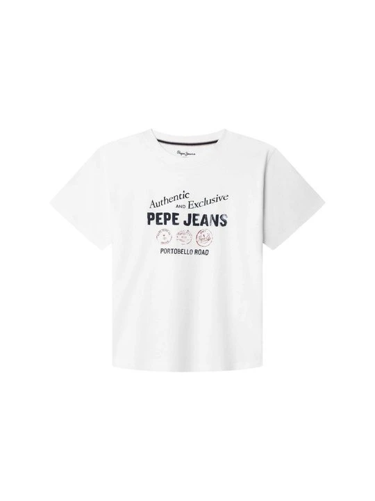 Zdjęcie produktu T-shirt z nadrukiem Pepe Jeans biały