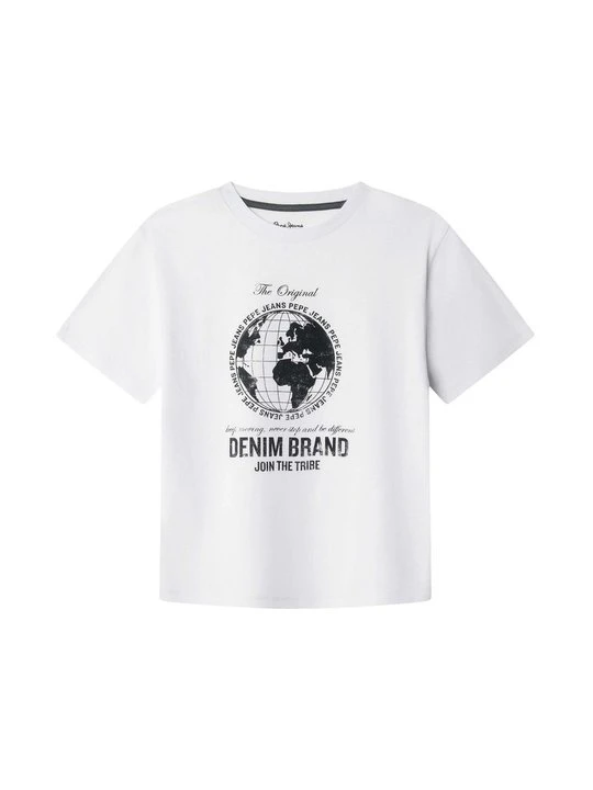 Zdjęcie produktu T-shirt z nadrukiem Pepe Jeans biały
