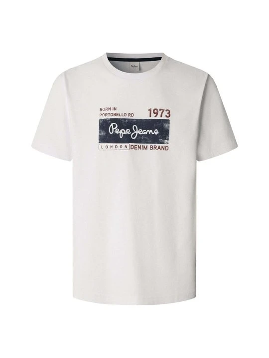 Zdjęcie produktu T-shirt z nadrukiem Pepe Jeans biały