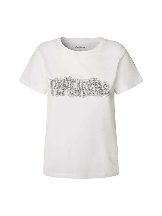 Zdjęcie produktu T-shirt z nadrukiem Pepe Jeans biały