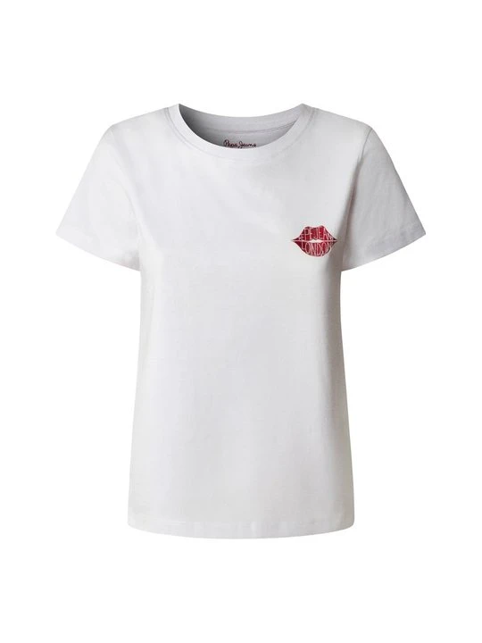 Zdjęcie produktu T-shirt z nadrukiem Pepe Jeans biały
