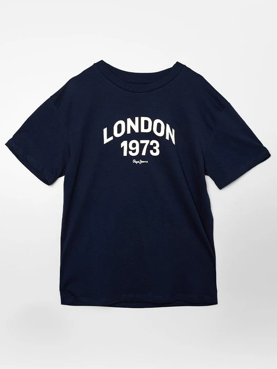 Zdjęcie produktu T-shirt z nadrukiem Pepe Jeans granatowy