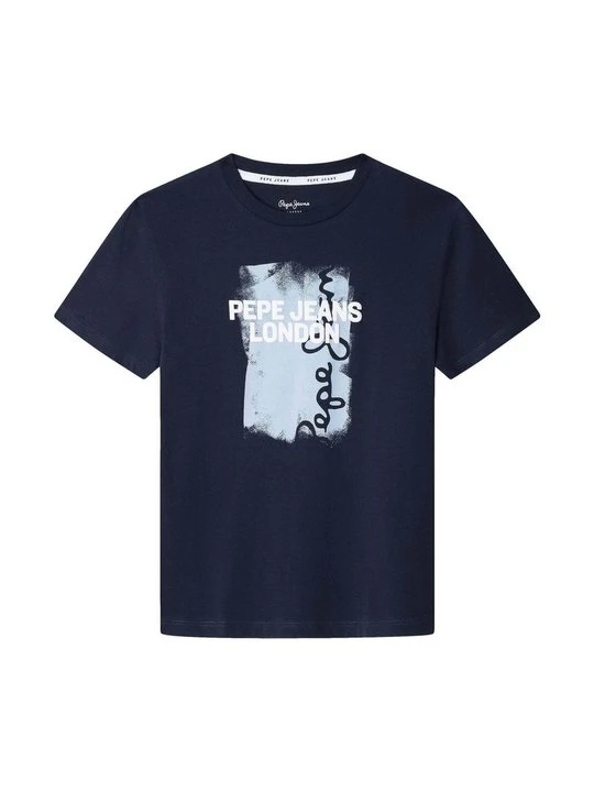 Zdjęcie produktu T-shirt z nadrukiem Pepe Jeans granatowy