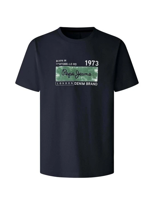 Zdjęcie produktu T-shirt z nadrukiem Pepe Jeans granatowy