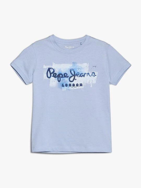 Zdjęcie produktu T-shirt z nadrukiem Pepe Jeans niebieski