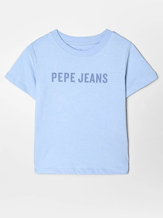 Zdjęcie produktu T-shirt z nadrukiem Pepe Jeans niebieski