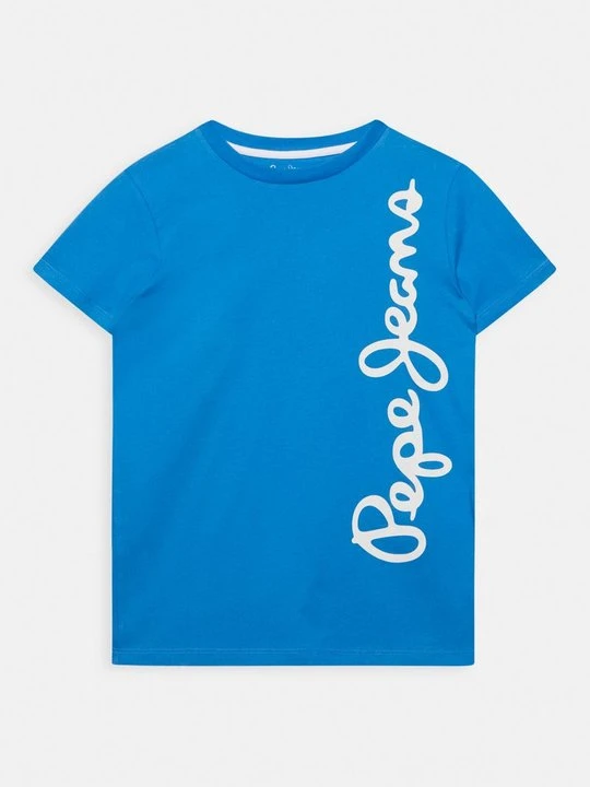 Zdjęcie produktu T-shirt z nadrukiem Pepe Jeans niebieski