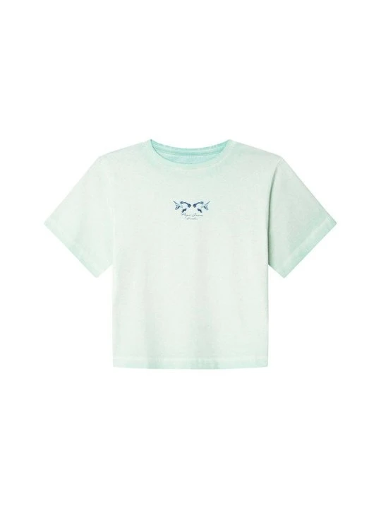 Zdjęcie produktu T-shirt z nadrukiem Pepe Jeans turkusowy