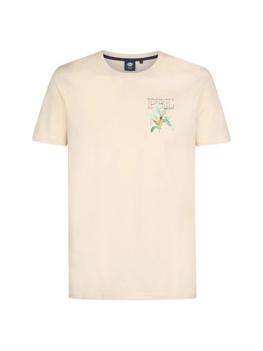 Zdjęcie produktu T-shirt z nadrukiem Petrol Industries jasnoróżowy melanż