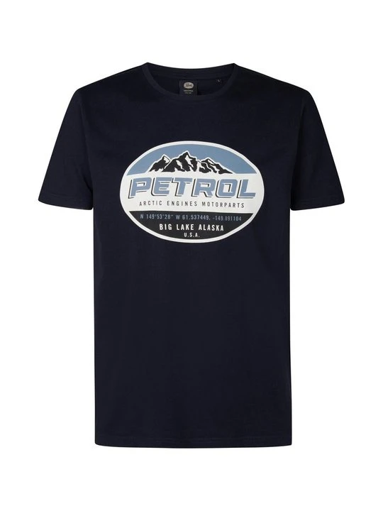 Zdjęcie produktu T-shirt z nadrukiem Petrol Industries niebieski