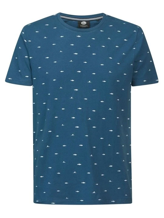 Zdjęcie produktu T-shirt z nadrukiem Petrol Industries niebieski
