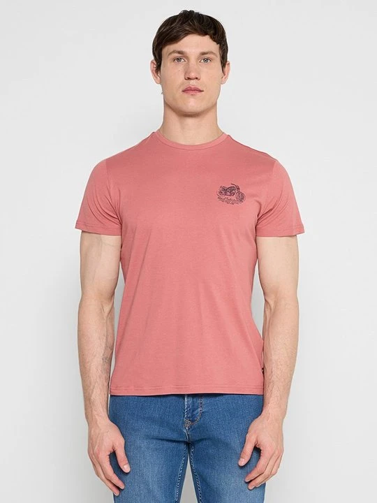 Zdjęcie produktu T-shirt z nadrukiem Petrol Industries czerwony