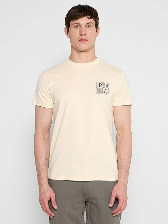 Zdjęcie produktu T-shirt z nadrukiem Petrol Industries piaskowy