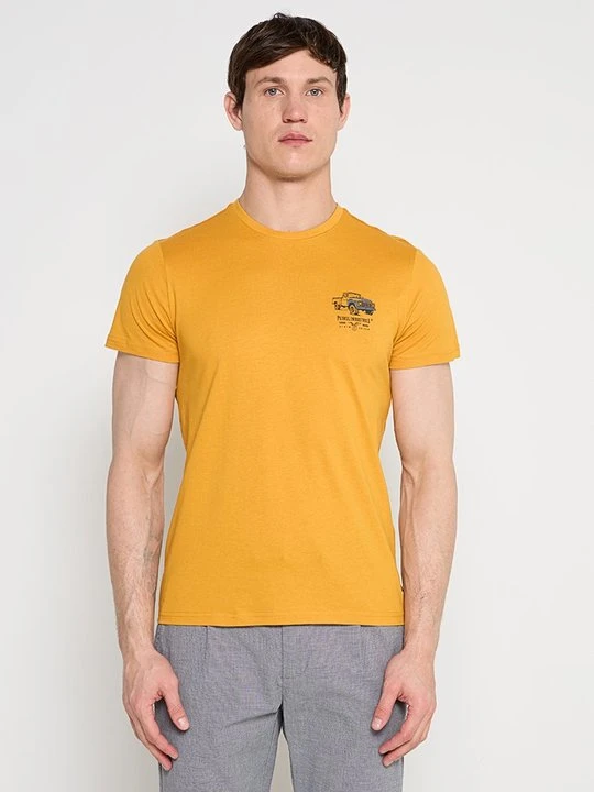 Zdjęcie produktu T-shirt z nadrukiem Petrol Industries żółty