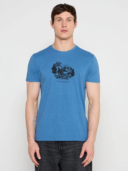 Zdjęcie produktu T-shirt z nadrukiem Petrol Industries niebieski