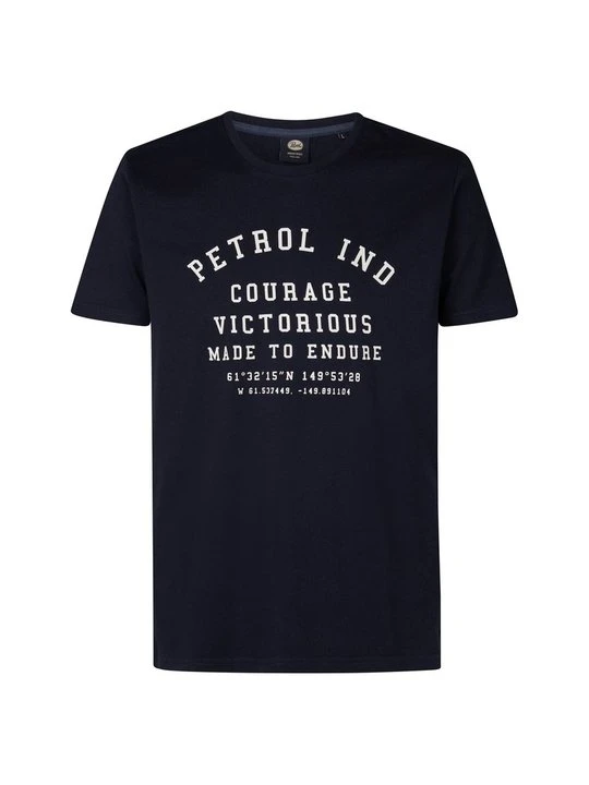 Zdjęcie produktu T-shirt z nadrukiem Petrol Industries niebieski
