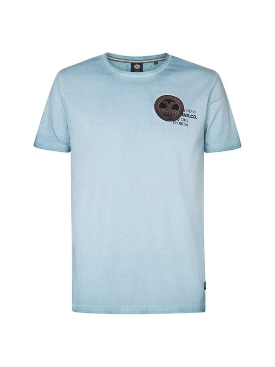 Zdjęcie produktu T-shirt z nadrukiem Petrol Industries niebieski denim