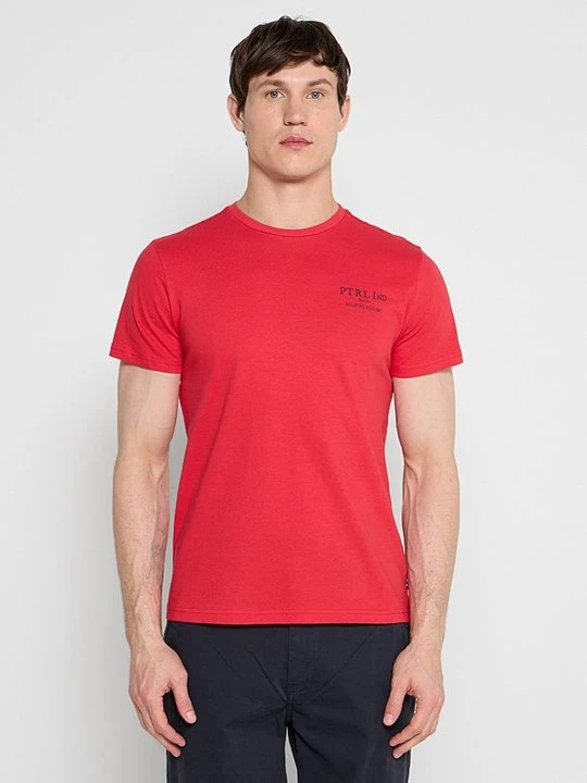 Zdjęcie produktu T-shirt z nadrukiem Petrol Industries czerwony