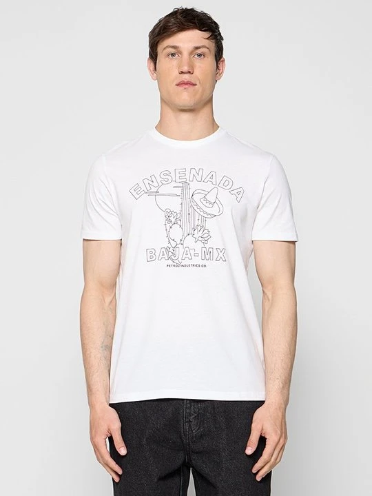 Zdjęcie produktu T-shirt z nadrukiem Petrol Industries biały
