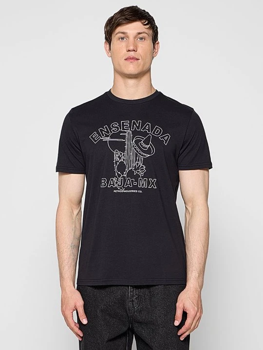 Zdjęcie produktu T-shirt z nadrukiem Petrol Industries czarny