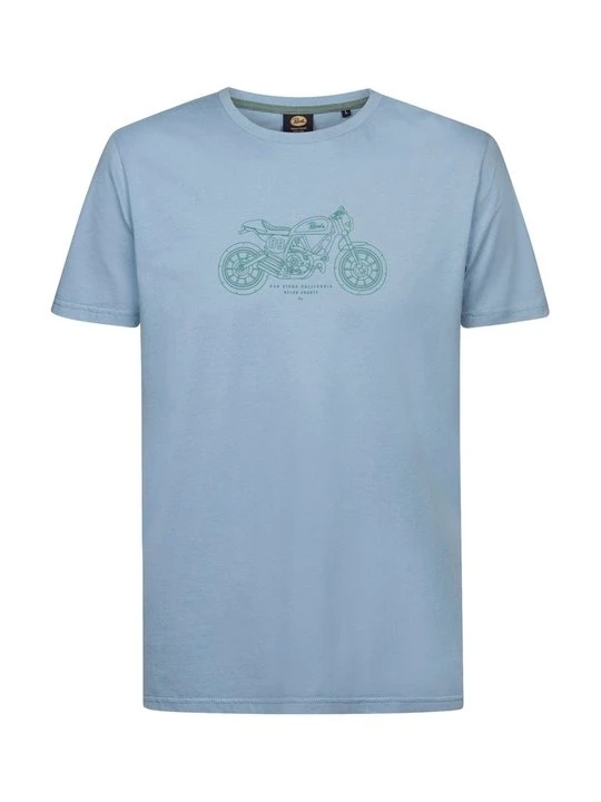 Zdjęcie produktu T-shirt z nadrukiem Petrol Industries niebieski