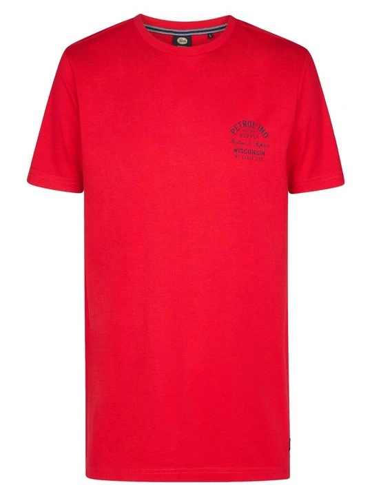 Zdjęcie produktu T-shirt z nadrukiem Petrol Industries czerwony