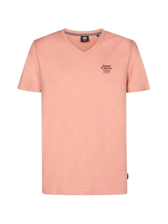 Zdjęcie produktu T-shirt z nadrukiem Petrol Industries koralowy