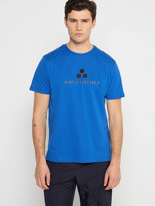 Zdjęcie produktu T-shirt z nadrukiem Peuterey niebieski