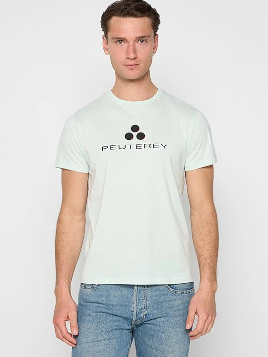 Zdjęcie produktu T-shirt z nadrukiem Peuterey jasnoniebieski
