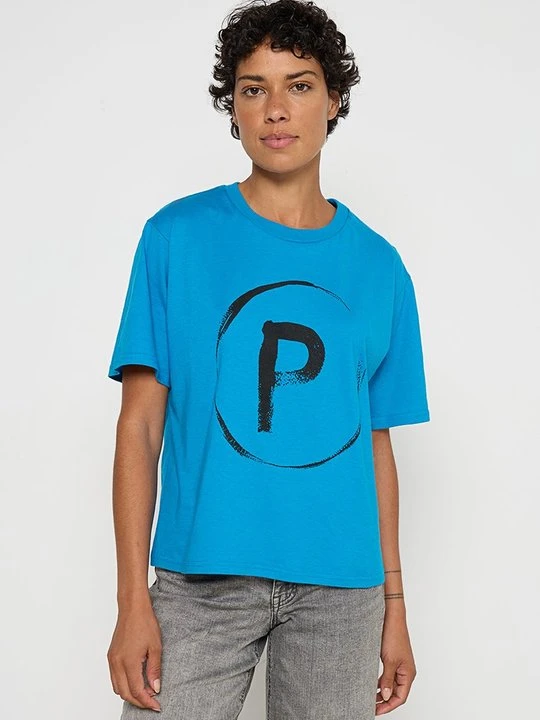 Zdjęcie produktu T-shirt z nadrukiem Peuterey niebieski