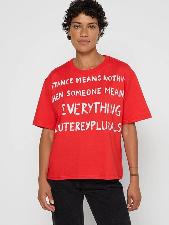 Zdjęcie produktu T-shirt z nadrukiem Peuterey czerwony