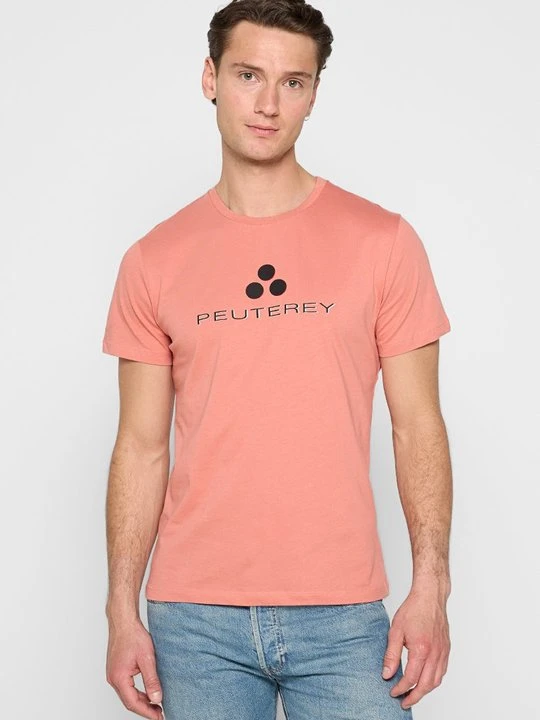 Zdjęcie produktu T-shirt z nadrukiem Peuterey jasnoczerwony