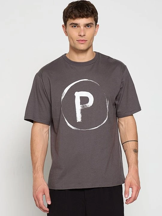 Zdjęcie produktu T-shirt z nadrukiem Peuterey szary