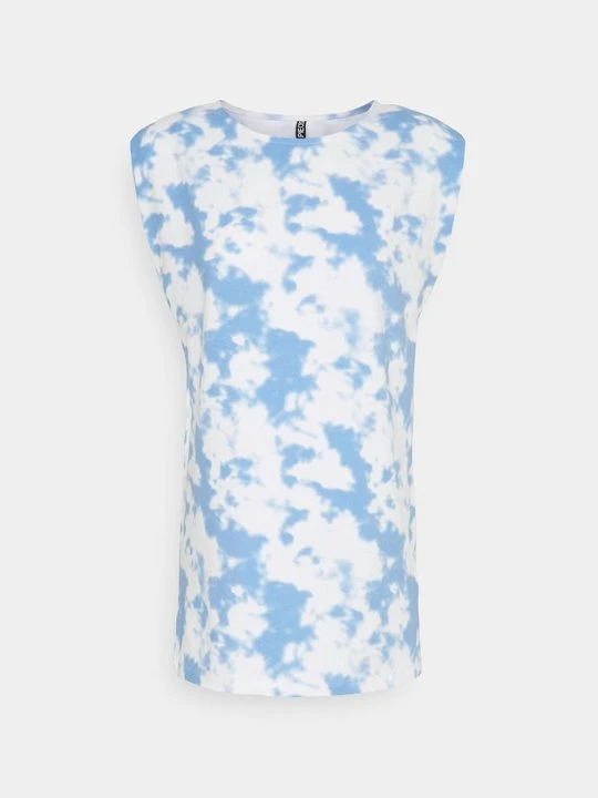 Zdjęcie produktu T-shirt z nadrukiem Pieces jasnoniebieski