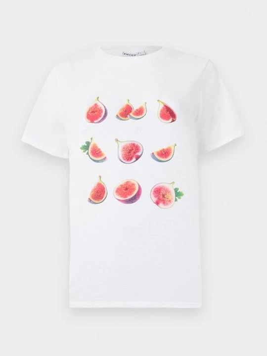 Zdjęcie produktu T-shirt z nadrukiem Pieces biały
