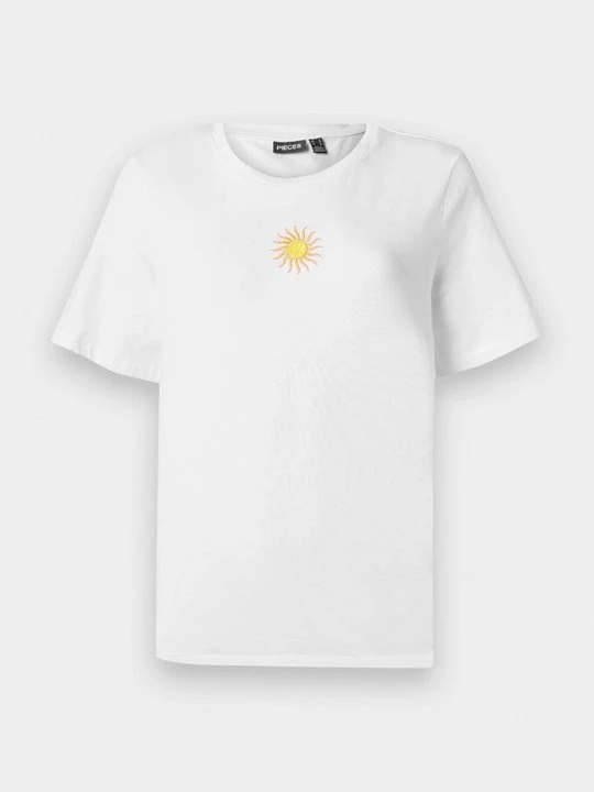 Zdjęcie produktu T-shirt z nadrukiem Pieces biały