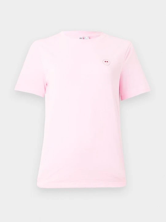 Zdjęcie produktu T-shirt z nadrukiem Pieces jasnoróżowy melanż