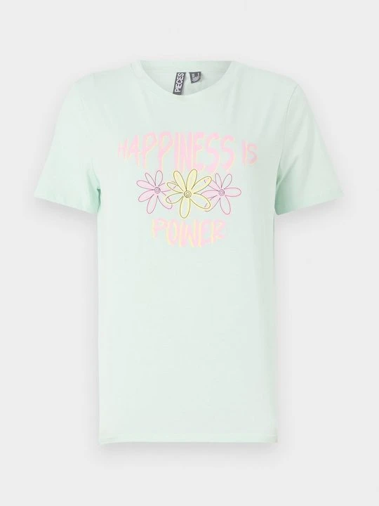 Zdjęcie produktu T-shirt z nadrukiem Pieces niebieski