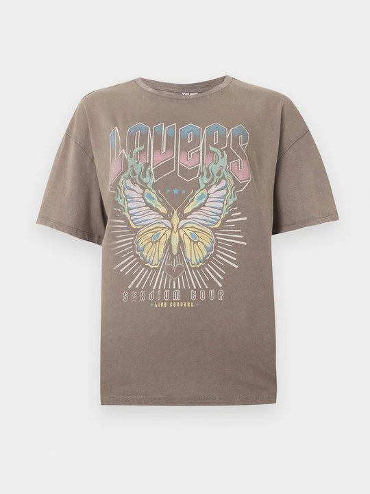 Zdjęcie produktu T-shirt z nadrukiem Pieces niebieski